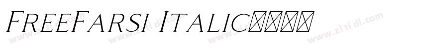 FreeFarsi Italic字体转换